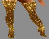 !!Gold glitter boots