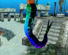 blue/blk merman tail