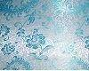 oriental blue silk sofa