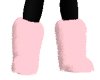 Pink fur boots