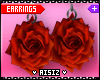 Chloe Rose Red Earrings