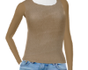 Gold Cowl Sweater Fit