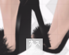 black fur:// heels