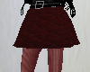 Maroon skirt w/ tights