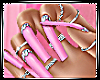 Bling Pink Nails