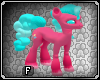 Toxic Bubblegum Pony Pink Teal Crazy Bubbly Clashing Colors