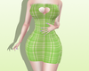 ♡ green heart dress