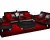 Red / Gray Couch Set