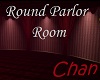Red Round Parlor Room