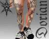 Tribal Legs blackwork