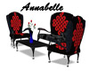 Celtic Red Couch Set