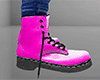 Pink Combat Boots / Work Boots 4 (M)