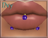 Purple Lip Piercing