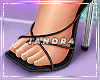 Lina Black Sandals