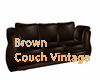Brown Couch Vintage 3P