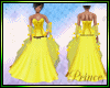 Yellow floral ball gown