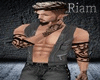 RF Leather Vest Grey