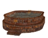 Natural brick spa tub