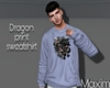 Dragon print sweatshirt