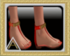 (AL)Flat Sandals Red