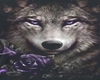 Gothic Wolf Grey Purple