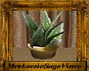 Brass Potted Aloe Plant 