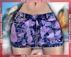 Purple Denim Miniskirt