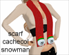 scarf cachecol snowman