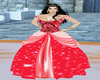 Red princess dress