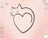 ♡. Cat Heart Tattoo 