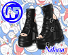 Black Kawaii Boots