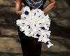 wedding flowers purple/w
