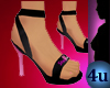4u Pink And Black Heels