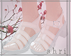 ⓐ White Jelly Sandals