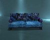 Blue Print Pillow Couch