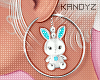!!K Bunny Earrings Teal