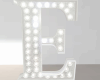 Anim White Glit Letter E