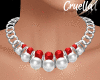 Diamond Necklaces & red