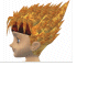 Flame God animated Hair