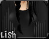|L|Simple Black Dress
