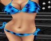 Blue black rave bikini