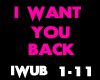 .A -I Want U Back