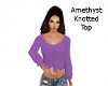 Amethyst Knotted Top