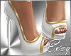 ❥ White&Gold Shoes