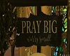 Pray Big Sign