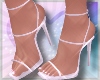 n.k white strapped heels