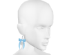 Frozen bow earrings