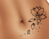 Flower Belly Tattoo 1