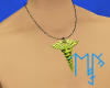 )L( Caduceus necklace M
