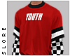 $ red youth tee